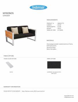 Babmar - Mykonos Sofa Set - Image 6