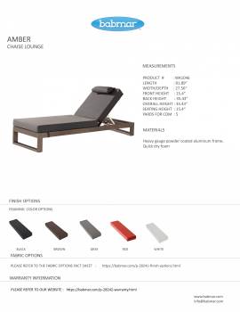 Amber Chaise Lounge - QUICK SHIP - Image 2