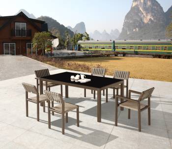 Amber Dining Set For 6- Quick Ship - Image 2