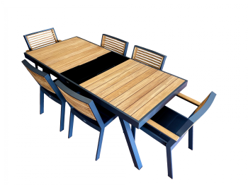 Shop By Category - Outdoor Dining Sets - Babmar -  Avant Dining Set For 6 with Storage