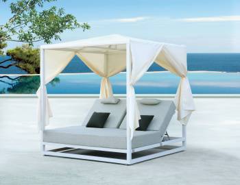 Shop By Category - Outdoor Daybeds - Babmar - Riviera Outdoor Daybed with Pitched Top 