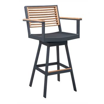 Avant Swivel Bar Stool With Arms- QUICK SHIP 