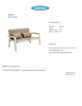 Zurich Loveseat Set with Side Table - Image 7