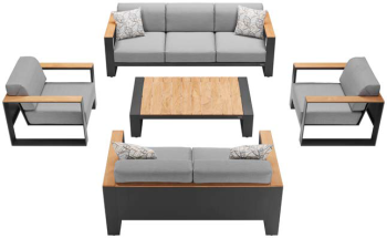 Shop Groups - Sofa Seating Sets - Aspen Sofa Set with Loveseat  - QUICK SHIP 
