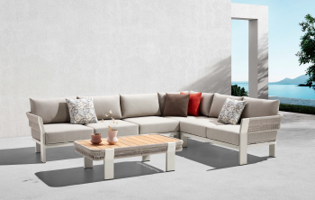 Shop By Category - Outdoor Seating Sets - Babmar - Largo "L" Shape Sectional  