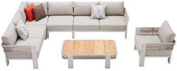 Largo "L" Shape Sectional  with Club Chair 