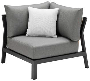Deco "L" Shape Sectional with Club Chair - Image 5