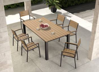 Shop By Collection - Lugano Collection - Lugano Dining Set For Six (Polywood)