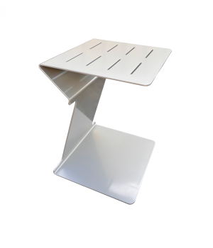 Individual Products - Coffee Tables, Side Tables And Ottomans - Babmar - Avant Champagne Zigzag Side Table- QUICK SHIP