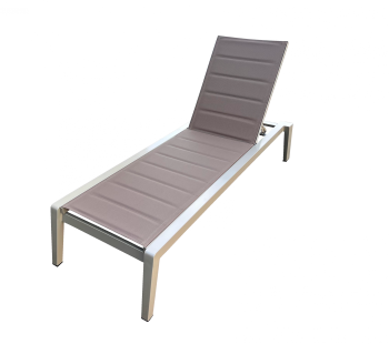 Individual Products - Chaise Lounges - Babmar - AVANT CHAMPAGNE STACKABLE CHAISE LOUNGE - QUICK SHIP