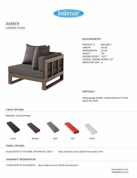 Amber Corner Chair - QUICK SHIP - Image 3