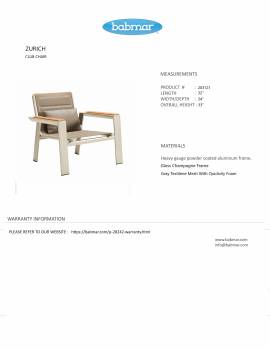 Babmar - Zurich Club Chair - QUICK SHIP - Image 2