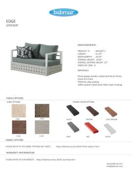Edge Loveseat Sofa with Coffee Table - Image 4