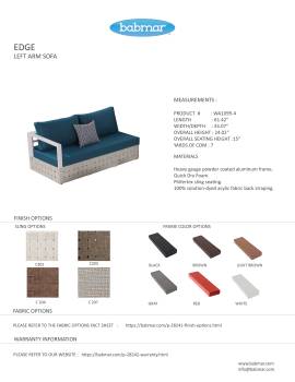 Edge Sectional Sofa Set for 5 with Round Coffee Table - Image 6