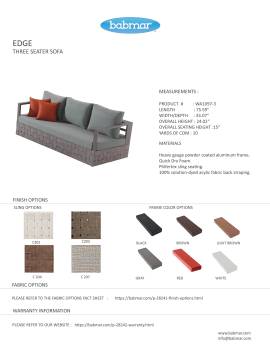 Edge Sofa Set for 5 with coffee table - Image 5