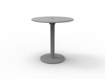 Monaco Round Bistro Bar Table with Solid Top and Umbrella Hole