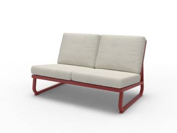 Solara Armless 2 Seater Loveseat