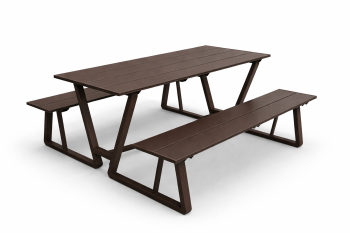 Vireo Picnic Table Brown 