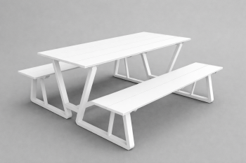 Vireo Picnic Table White