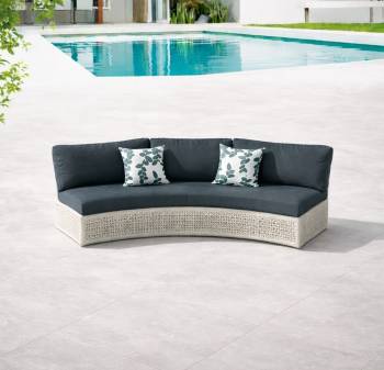 Evian Curved Middle Armless Sofa