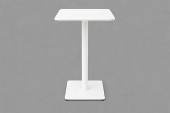 Monaco Bistro Bar Table with Solid Top White