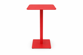Monaco Bistro Bar Table with Solid Top Red