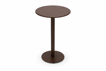Monaco Round Bistro Bar Table with Solid Top Brown