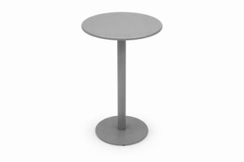Monaco Round Bistro Bar Table with Solid Top Gray