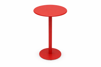 Monaco Round Bistro Bar Table with Solid Top Red 
