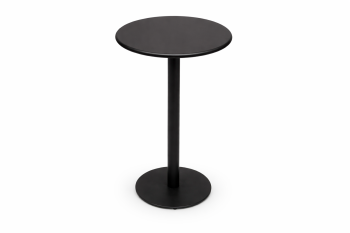 Monaco Round Bistro Bar Table with Solid Top Black