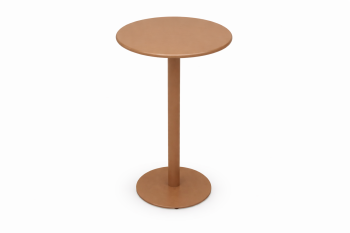 Monaco Round Bistro Bar Table with Solid Top Light Brown