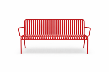 Valencia 3 Seater Sofa Red