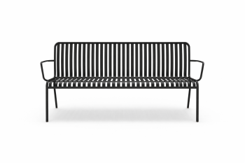 Valencia 3 Seater Sofa Black