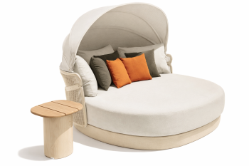 Arezzo Daybed with Canopy - Linen Rope 