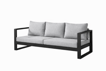 Amber 3 Seater Sofa | Black Frame | QUICK SHIP