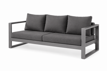 Amber 3 Seater Sofa | Gray Frame | QUICK SHIP