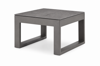 Amber Square Side Table | Gray Frame | QUICK SHIP 