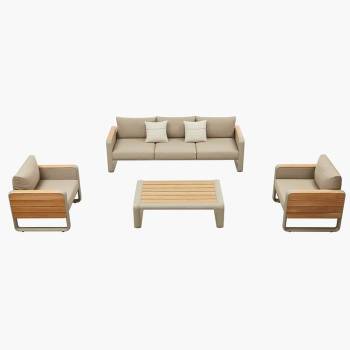 Babmar - Champagne Sofa Set - Image 3