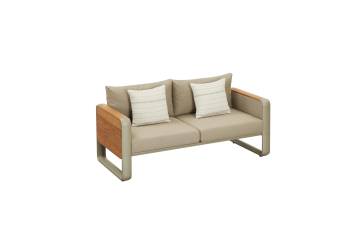 Babmar - Champagne Loveseat Set - Image 3