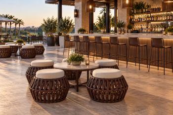 Apricot Backless Seating Set for 4 - Image 2