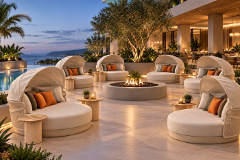 Arezzo Daybed with Canopy | Linen Rope | Quick Ship - Image 2