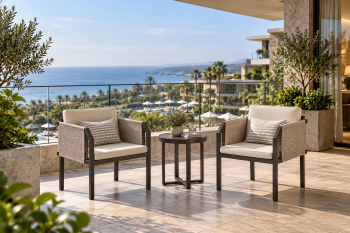 Barite Seating Set for 2 with Side Fabric - Image 2