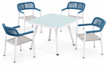 Venice Dining Set for 4 with arms