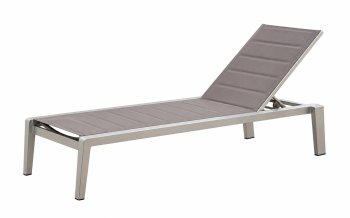 Avant Stackable Chaise Lounge | Champagne Frame | Quick Ship 