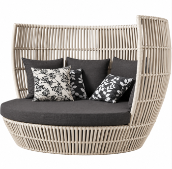 Apricot High Back Daybed - Ivory | QUICK SHIP 